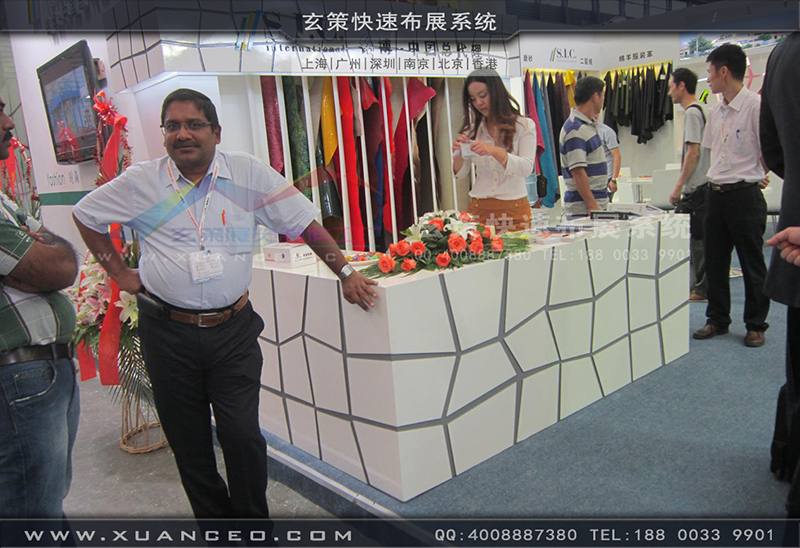 铭博&middot;SIC展台搭展-皮革展展台搭展-上海蜜柚APP下载展览工厂07
